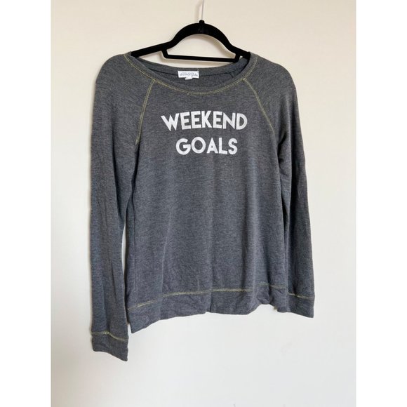 Ten Sixty Sherman Girls  Grey Long Sleeve Logo Top - XL - Picture 1 of 5